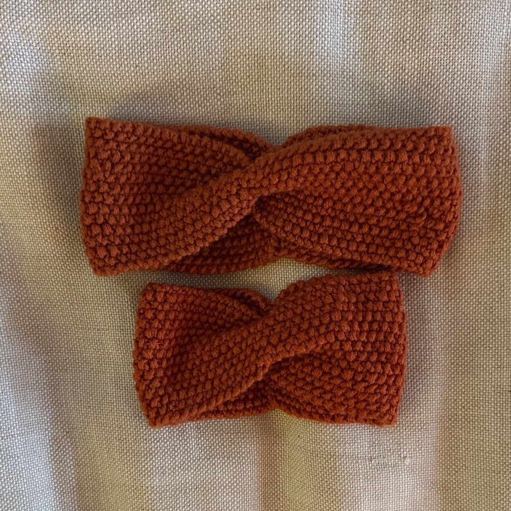 Mommy and Me Handmade Knitted Headbands